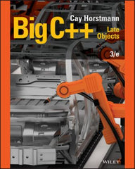 (Download Instantly) for (Chapter 1 â€“ 17) Big C++: Late Objects, 3rd Edition, Cay S. Horstmann, ISBN: 1119402972, ISBN: 9781119402978   PDF BOOK