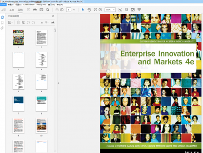 (AUCM) Enterprise, Innovation and Markets 4th Edition   PDF BOOK
