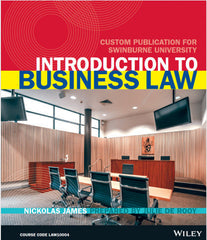 (AUCM) Introduction to Business Law LAW10004 Custom for Swinburn   PDF BOOK